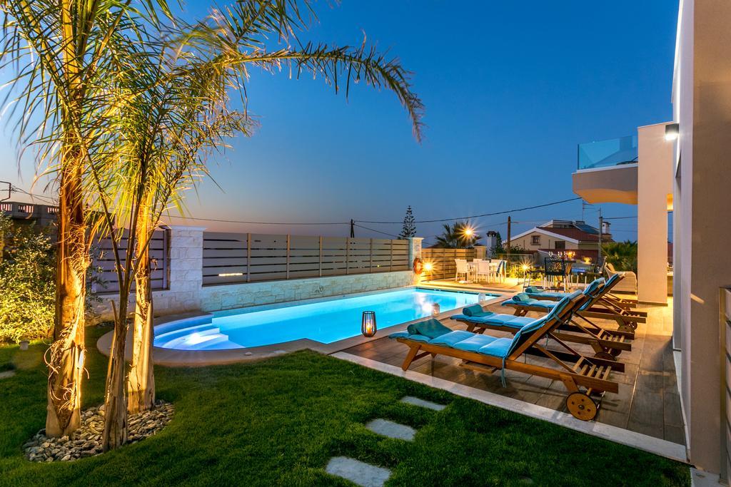 Superior Villa Marina Mare Sauna Hammam Nea Kydonia Exterior foto